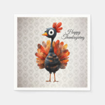 Happy Thanksgiving Schattigee kleurrijke Baby Turk