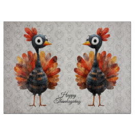 Happy Thanksgiving Schattigee kleurrijke Baby Turk Snijplank