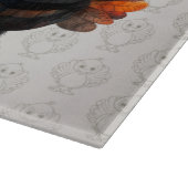 Happy Thanksgiving Schattigee kleurrijke Baby Turk Snijplank (Hoek)