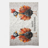 Happy Thanksgiving Schattigee kleurrijke Baby Turk Theedoek (Verticaal)