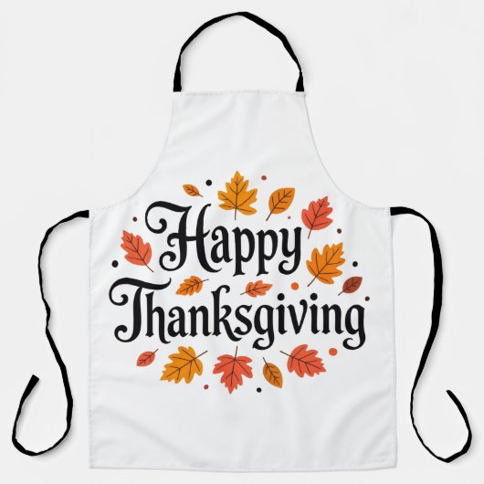 Happy Thanksgiving Schort (Voorkant)