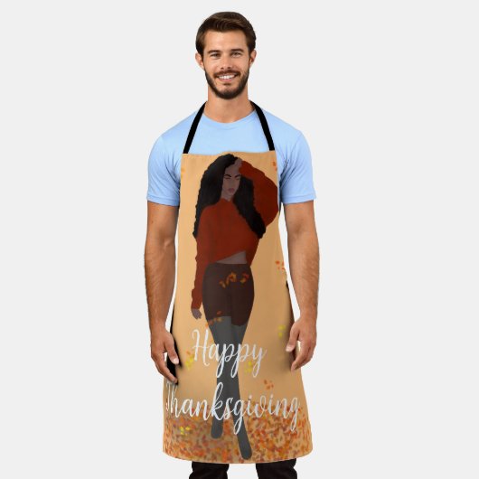 Happy Thanksgiving Schort (Gedragen)