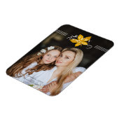 Happy Thanksgiving Script laat aangepaste foto ach Magneet (Linkerzijde)