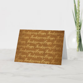 Happy Thanksgiving-scriptie Feestdagen Kaart
