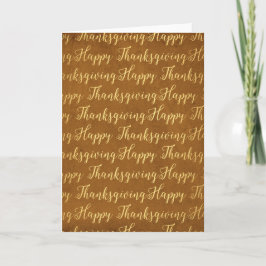 Happy Thanksgiving-scriptie Feestdagen Kaart