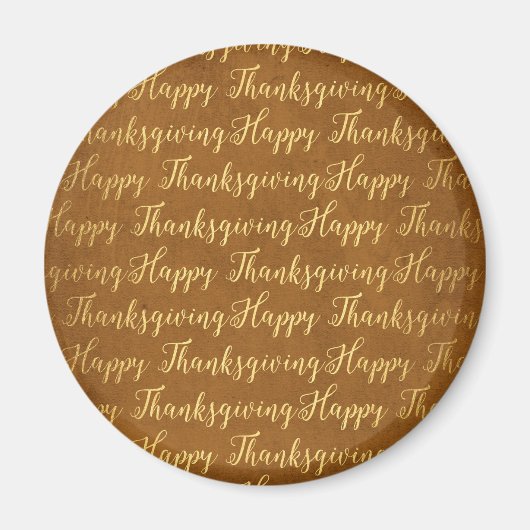 Happy Thanksgiving-scriptie Magneet (Voorkant)