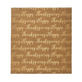 Happy Thanksgiving-scriptie Notitieblok (Voorkant)