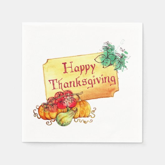 Happy Thanksgiving Servet (Voorkant)