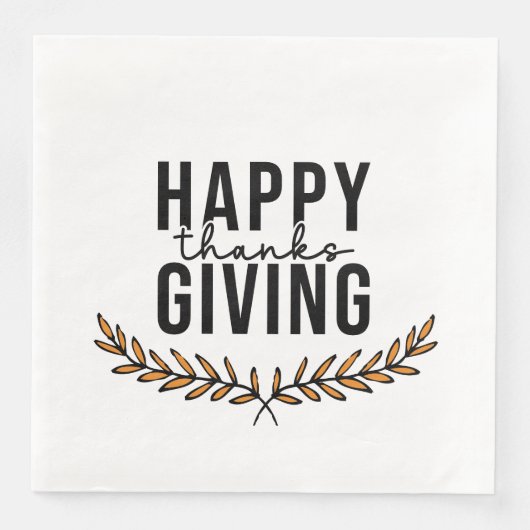 Happy Thanksgiving Servet (Voorkant)