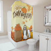 Happy Thanksgiving Shih Tzu Douchegordijn (In situ)