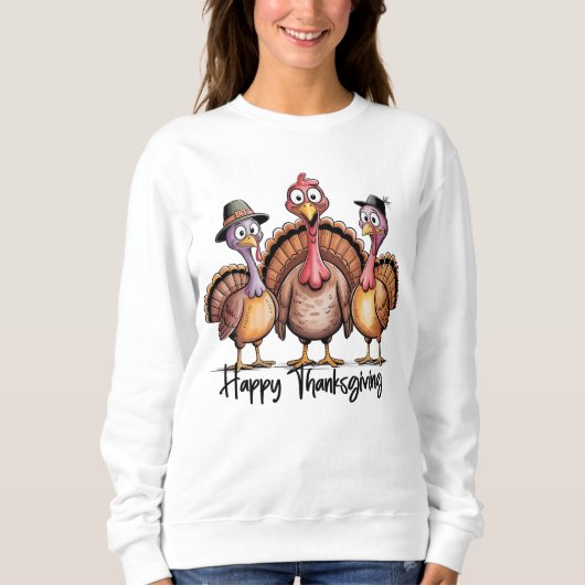 Happy Thanksgiving Shirt | Herfst Vakantie Turkije (Voorkant)