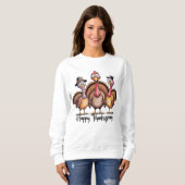 Happy Thanksgiving Shirt | Herfst Vakantie Turkije (Voorkant volledig)