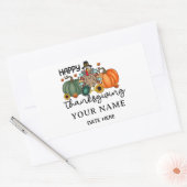Happy Thanksgiving Shirt | Herfst Vakantie Turkije Rechthoekige Sticker (Envelop)