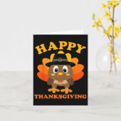 Happy Thanksgiving Shirten Vrouwen Jongens Meisjes Kaart (Gele Bloem)