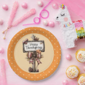 Happy Thanksgiving Sign Papieren Bordje (Feest)