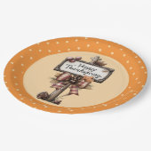 Happy Thanksgiving Sign Papieren Bordje (Gekanteld)