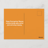 Happy Thanksgiving Sinaasappel Happiness Briefkaar Briefkaart (Achterkant)