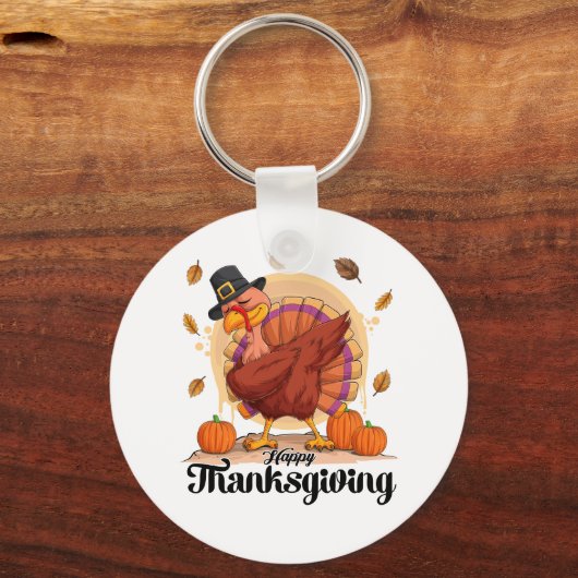 Happy Thanksgiving Sleutelhanger (Voorkant)