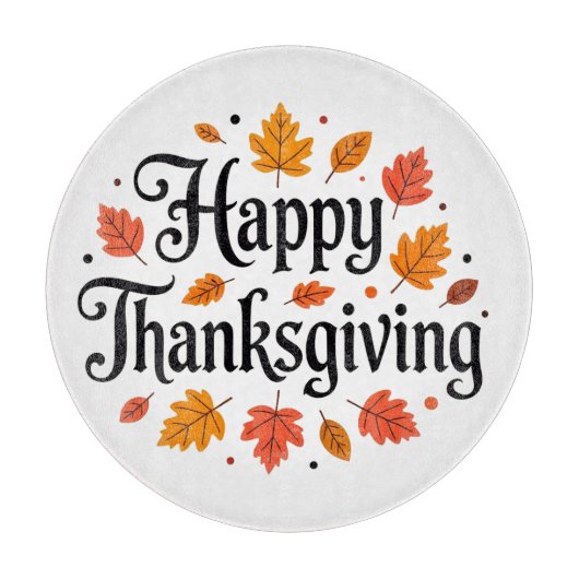 Happy Thanksgiving Snijplank (Voorkant)