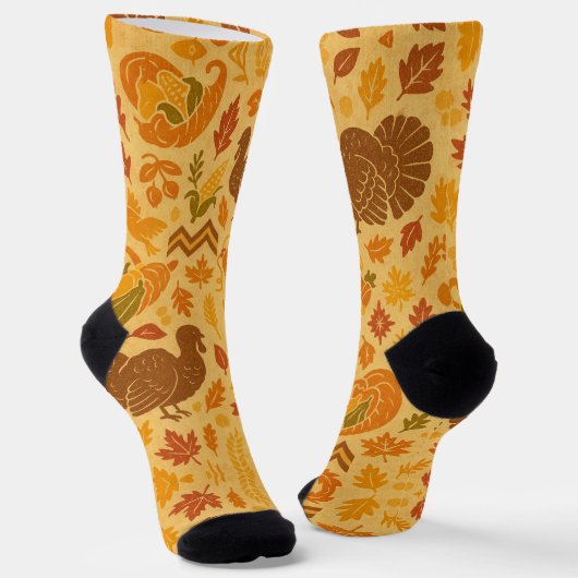 Happy Thanksgiving Sokken (Gebogen)