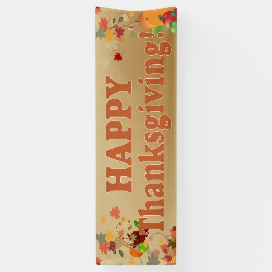 Happy Thanksgiving Spandoek (Verticaal)