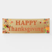 Happy Thanksgiving Spandoek (Horizontaal)