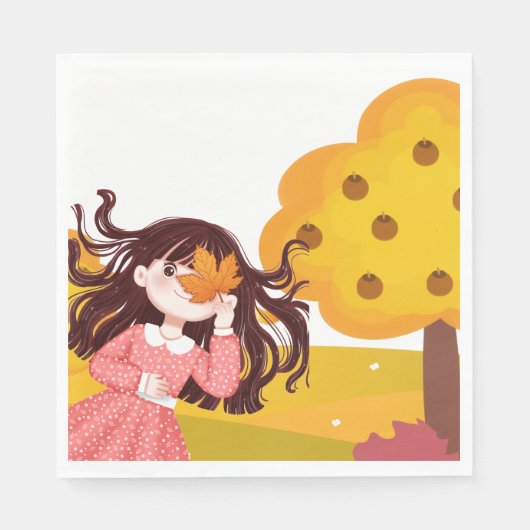 Happy Thanksgiving Square Servet (Voorkant)