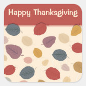 Happy ThanksGiving Sticker (Voorkant)