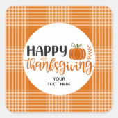 Happy Thanksgiving Sticker (Voorkant)