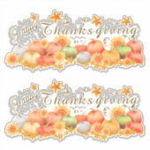Happy Thanksgiving Sticker (Voorkant)