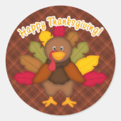 Happy Thanksgiving Sticker (Voorkant)