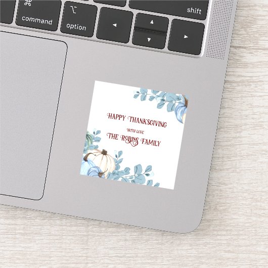 Happy Thanksgiving Sticker (Detail)