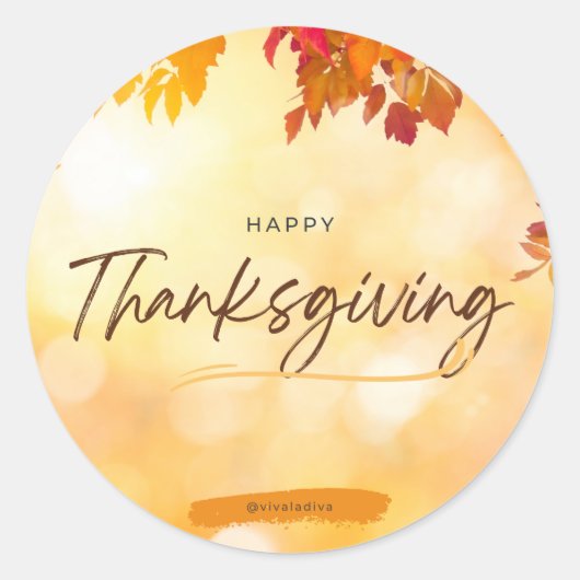 Happy Thanksgiving Stickers (Voorkant)