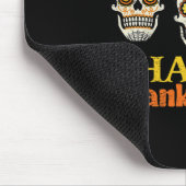 Happy Thanksgiving Sugar Skull Herfst Halloween Co Muismat (Hoek)