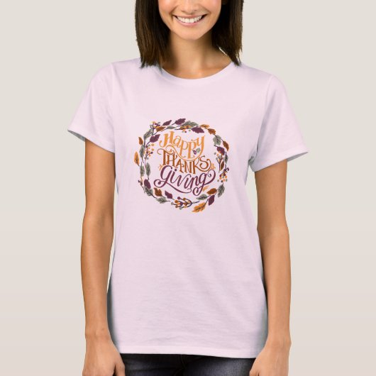 Happy Thanksgiving T-shirt (Voorkant)