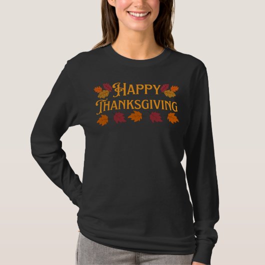 Happy Thanksgiving T-Shirt (Voorkant)