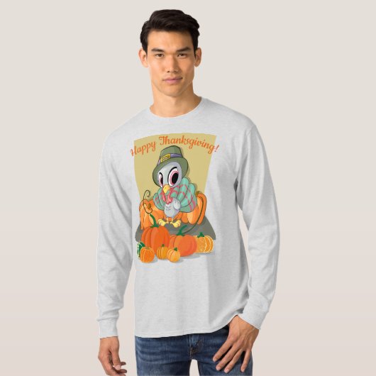 Happy Thanksgiving T-shirt (Voorkant volledig)