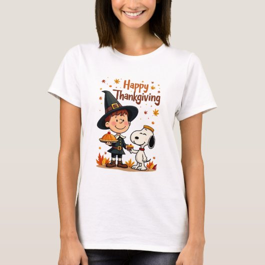 Happy Thanksgiving T-shirt (Voorkant)