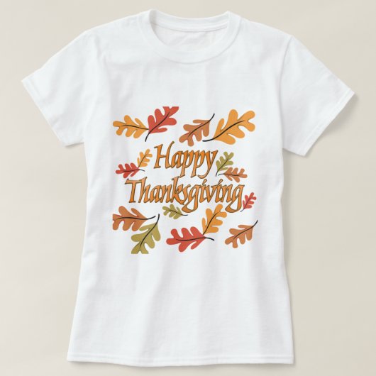 Happy Thanksgiving T-shirt (Design voorkant)