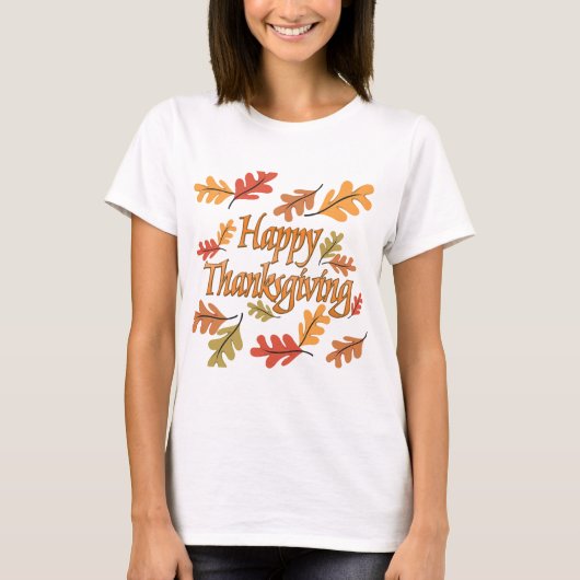 Happy Thanksgiving T-shirt (Voorkant)