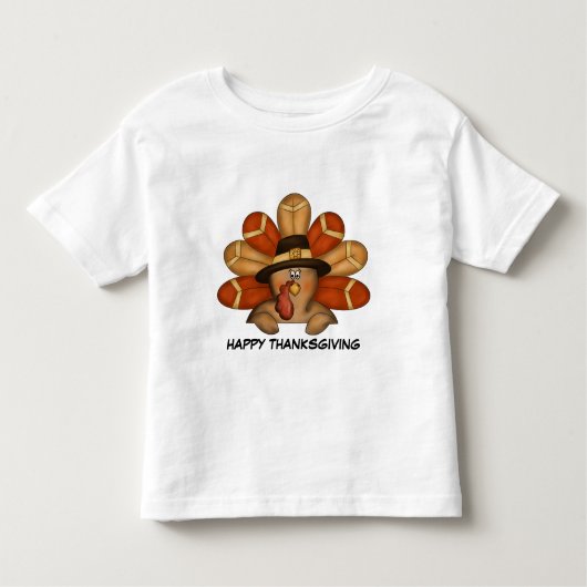 Happy Thanksgiving t-shirt Toddlers (Voorkant)