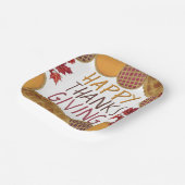 Happy Thanksgiving taart pompoen taart appel taart Papieren Bordje (Gebogen)