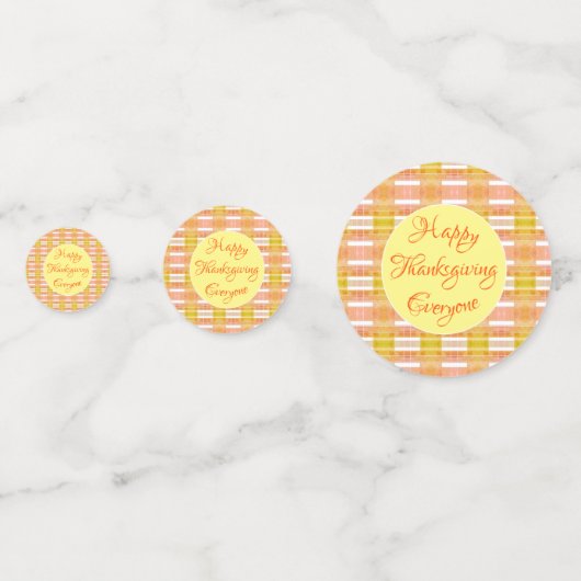 Happy Thanksgiving tafel Confetti (Voorkanten)