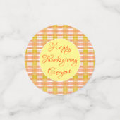 Happy Thanksgiving tafel Confetti (Kleine voorkant)