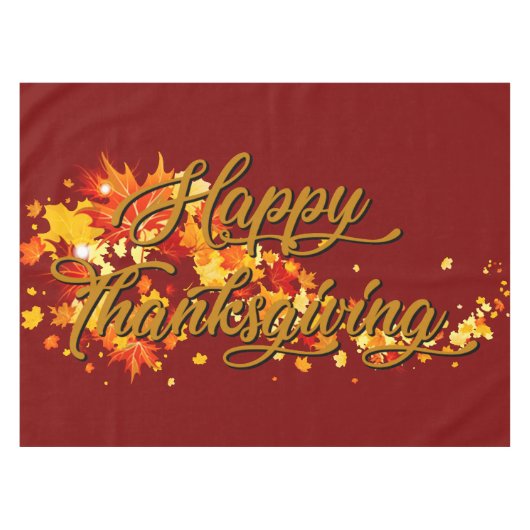 Happy Thanksgiving Tafelkleed (Voorkant (Horizontaal))