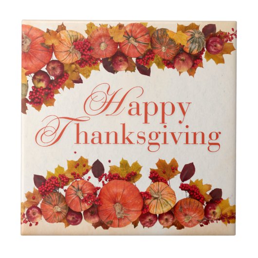 Happy Thanksgiving Tegeltje (Voorkant)