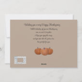 Happy Thanksgiving  Tekening en Maze Brown Feestdagenkaart (Achterkant)