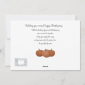 Happy Thanksgiving Tekening en Maze Wit Feestdagenkaart (Achterkant)