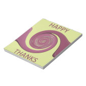 Happy Thanksgiving Text Art Design. Notitieblok (Linkerzijde)