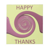 Happy Thanksgiving Text Art Design. Notitieblok (Voorkant)
